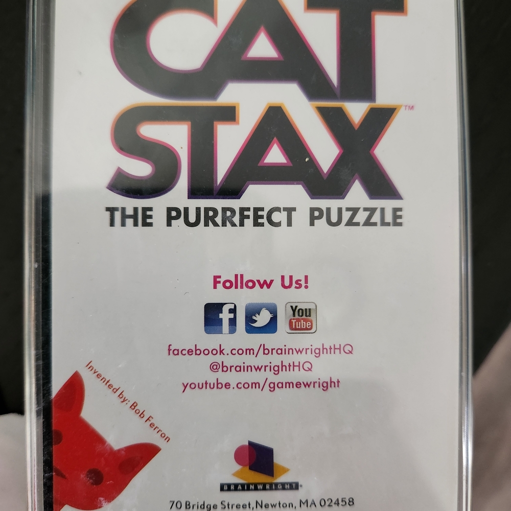 Multi Colored Cat Stax Puzzle Game